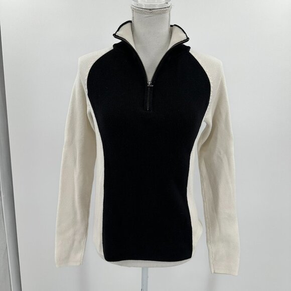 VTG Ralph Lauren Polo Jeans Co. Sweater Blue white, 1/4 Zip pull over size S/CH - Picture 1 of 10